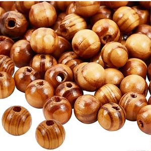 Cuentas de madera impresas naturales Forma personalizada y cuentas de madera de colores en forma y tamaño Producto indio hecho a mano - Product Image 3