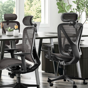 Silla de oficina moderna reclinable giratoria de espalda alta de malla ergonómica ejecutiva superventas de Taiwán - Product Image 2