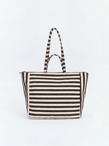Bolso de Mano de Lona a Rayas para Mujer, con Logotipo Personalizado, Marca Privada OEM ODM, Gran Capacidad, para Playa y Compras, Fabricante - Product Image 1