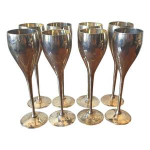 Verre à double paroi de luxe finition or, taille personnalisée, verres métalliques de haute qualité pour le service de vin en bar - Product Image 6