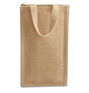 Sacos de lona de yute Diseño liso con asas Tamaño pequeño Compras perfectas Uso de comestibles Bolsa de lona hecha a mano de alta calidad - Product Image 2