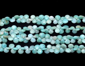 Cuentas de Amazonita Facetadas en Forma de Corazón de 10mm-12mm, Cuentas Sueltas de Piedras Preciosas Semipreciosas de Amazonita Natural Multicolor para la Fabricación de Joyas - Product Image 6