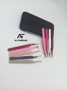 Pince à épiler à pointe en or rose pour extension de cils Poignée lisse Pince à cils acceptée de marque privée en acier inoxydable durable - Product Image 6