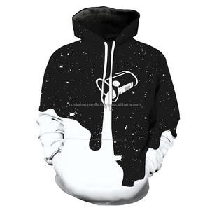 Custom Embroidery <b>Hoodie</b> Men 3D Logo Winter Fleece Sublimation Print 100% <b>Polyester</b> Windproof & Breathable OEM ODM Manufacturer - Product Image 1