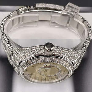 Relojes de Pulsera de Acero Inoxidable con Diamantes de Moissanita con Claridad VVS, Estilo Lujoso y Moderno para Hombre, Más Vendidos - Product Image 6