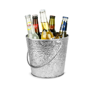 Cold <b>Drinks</b> Ice Bucket in Galvanized Metal with Handmade Silver Finished Perfect for Parties and <b>Outdoor</b> Events - Product Image 5