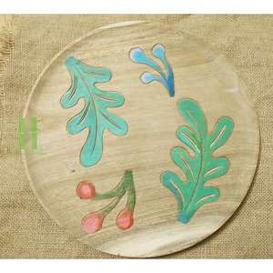 Plateau de service en bois écologique le plus vendu, idéal pour la décoration de table, assiettes, bon prix, OEM, disponible au Vietnam - Product Image 2