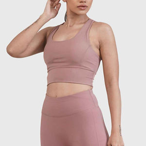Dernier style 2024 Soutien-gorge de sport pour femmes, grande taille, débardeur de course, sous-vêtements de fitness, soutien-gorge de yoga sport personnalisé à dos croisé pour femmes - Product Image 2