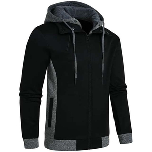 Top Selling Premium Quality Men's 450gsm Cotton Hoodie Breathable Stylish Zipper Hoodies <b>Beaded</b> Technique 100%Cotton Fashionable - Product Image 2