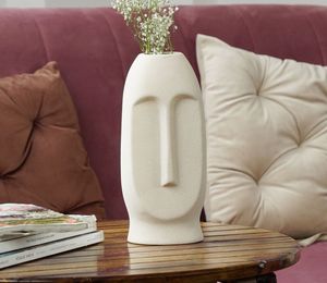 Jarrón moderno de aluminio fundido de lujo Diseño floral único para la decoración del hogar o restaurante Color blanco-Flores no incluidas - Product Image 3