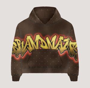 Custom Brand Men's Clothing Plus Size Vintage Streetwear Winter Sets Solid Printed Cropped Hoodie Trouser Custom Size Tracksuits - Product Image 4