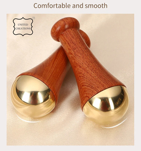 Relaxation profonde Soulagement du stress et anti-âge Ayurveda Kansa Baguette Bronze Outil de massage en métal pour le corps pour le pied de la jambe arrière - Product Image 5