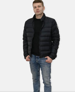 Doudoune personnalisée pour hommes avec capuche, longue et chaude fermeture à glissière, Style décontracté, Vestes rembourrées de haute qualité - Product Image 4