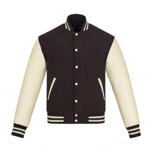 Meilleur design veste universitaire avec impression de logo personnalisé pour hommes haute qualité légère nouveauté OEM ODM avec service à l'avant - Product Image 1