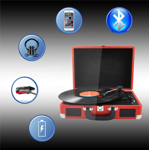 Tocadiscos de Vinilo de 3 Velocidades <span class=keywords><strong>con</strong></span> <span class=keywords><strong>Bluetooth</strong></span>, Reproductor de Vinilo Portátil de Alta Calidad <span class=keywords><strong>con</strong></span> Aguja Technics - Product Image 3