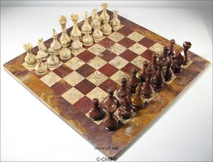 ขายส่งชุดหมากรุกหินอ่อนที่มีรูปไร้ขอบ - Product Image 6