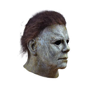 Masque complet Michael Myers Halloween 2018 en feutre de soie effrayant, accessoire de fête léger, logo personnalisé pour les fêtes de mascarade de Noël - Product Image 3