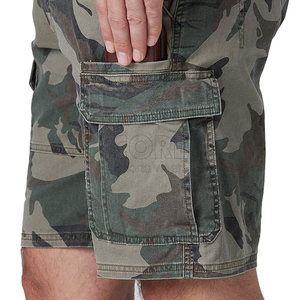 Shorts pour hommes de haute qualité Streetwear d'extérieur personnalisé Short respirant d'été imprimé de couleur unie - Product Image 4