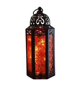 Godlden Hoàn Thành Chết Cắt Thiết Kế Handmade Nến Đèn Lồng Hot Bán Sét Phụ Kiện Arabic Thiết Kế Nến Đèn Lồng