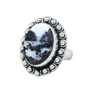 Authentique Buffalo Turquoise Cluster Anneaux En Gros En Laiton Massif Argent Plaqué Lunette Réglage Superpositions Anneaux De Mode Bijoux Lots - Product Image 2