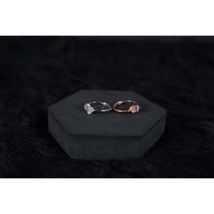 NOVAMART Fine Silverings 925 Sterling <b>Silver</b> Heart to <b>Ring</b> with Diamond Pink Sapphire <b>Garnet</b> 10K Gold Rhodium Plated Engagement - Product Image 1