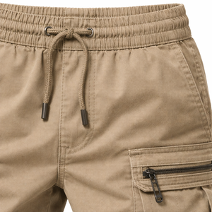 กางเกงจ็อกเกอร์คาร์โก้ผู้ชาย เอวยางยืด มีเชือกผูก ทรงสอบ หลายกระเป๋า กางเกงลำลองสำหรับทำงาน ขายส่งแบบ OEM - Product Image 4
