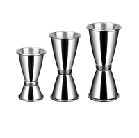 Shaker à cocktail en acier martelé Bar & Vin jigger Passoire et Jigger pour produit de taille moyenne vente chaude