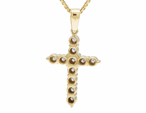 Colgante de Cruz de diamante Moissanite para hombres y mujeres con joyería de lujo de diamante helado personalizado de plata de ley S925 - Product Image 6