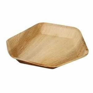 Plaques hexagonales en feuille de palmier Areca écologiques pour les fêtes, les événements et la restauration avec un design jetable naturel - Product Image 3