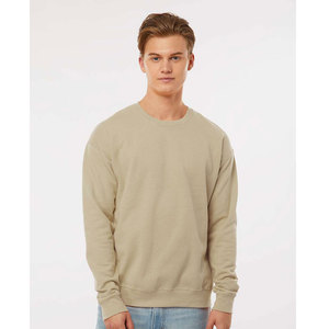 Sudadera holgada con cuello redondo de color sólido para hombre con logotipo personalizado y sudaderas informales lisas de algodón 100% para hombre, sudadera lisa con cuello redondo - Product Image 1