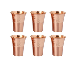 koi Wholesale Copperware Supplier Traveler's Copper Cups for Ayurveda Health Benefits Pure Copper <b>Tumblers</b> Hammered Water <b>Glass</b> - Product Image 1