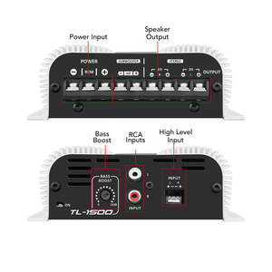 Taramps Tl 1500 Volledig Bereik 390 Watt <span class=keywords><strong>3</strong></span> Kanalen Auto Audio <span class=keywords><strong>2</strong></span> Stereo Kanalen 1 Subkanaal Versterker Rca Draad Ingang Basboost - Product Image 4