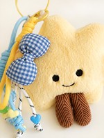 Porte-clés en peluche personnalisé en forme d'étoile, mini poupée Kawaii, breloque de sac souple, 0-10 cm, vente en gros