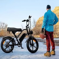 Vélo électrique pliable G60 20 pouces à pneus larges, batterie au lithium, moteur sans balais, étanche, pour ville et route, vélo hybride à deux roues