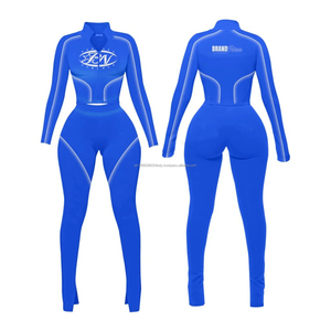 Conjunto Deportivo Personalizado para Mujer 2026, Sudadera Corta con Cremallera y Pantalones Acampanados, Traje Deportivo con Logotipo, Chándal Elegante para Mujer - Product Image 5