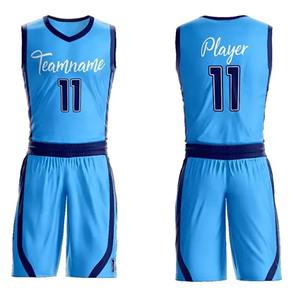 Uniforme de Entrenamiento de Baloncesto Juvenil Unisex, Conjunto Personalizado con Sublimación Completa, con Logotipo OEM, Banda, Talla Grande, Estilo Deportivo - Product Image 1