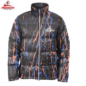 OEM Custom Printed Outdoor Male Padded Bubble Warm Winter Men <b>Coats</b> Puffer Jacket for Man Wholesale Sublimation Printed Puffer - Product Image 4