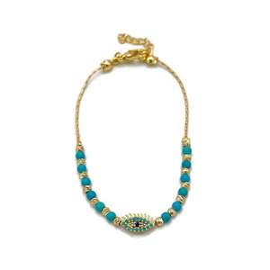 Cuentas de moda para pulsera Diseño de mal de ojo - Product Image 1