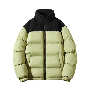 Veste matelassée coquille souple avec logo personnalisé manteau d'hiver extérieur respirant et imperméable à col montant hommes femmes fermeture à glissière en coton - Product Image 1