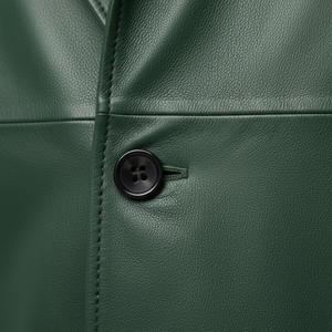 Abrigo de Cuero Estilo Urbano para Hombre, Proveedor de Fábrica OEM, Venta al por Mayor, Abrigo Largo Personalizado, Prenda Exterior de Moda Elegante de Algodón - Product Image 5