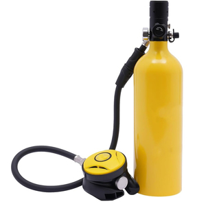 Bouteille de plongée sous-marine 1L en aluminium, mini-cylindre portable, valve DIN haute pression - Product Image 3