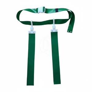 Ceintures de football américain vert foncé avec drapeaux à dégagement rapide, équipement d'entraînement professionnel pour les sports et les jeux sur terrain - Product Image 1