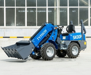 Chargeuse sur pneus télescopique 1 tonne de charge nominale, moteur diesel EPA 25 CV, pompe hydraulique, compacte, articulée, puissance Kubota D1105 - Product Image 6