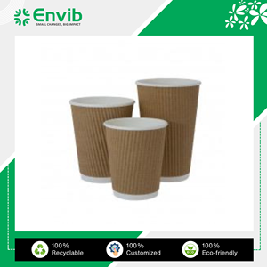 Proveedor indio de confianza que vende vasos de papel de pared de 8oz resistentes al calor con diseño de lujo con logotipo personalizado aceptable - Product Image 5