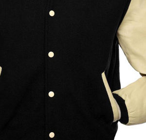 Chaqueta Universitaria de Alta Calidad, Estilo Bomber, con Cuerpo de Lona y Cierre de Cremallera, para Hombre y Mujer, Ideal para Béisbol Universitario - Product Image 6