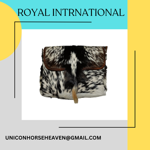 Sac à bandoulière en cuir de vachette premium fait main avec poils, sac messager vintage western, sac à main de voyage avec sangle réglable - Product Image 6