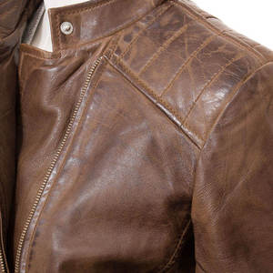 Blousons en cuir pour femmes à faible MOQ - Col montant, design uni, imperméables et écologiques, haute qualité pour l'automne - Product Image 5