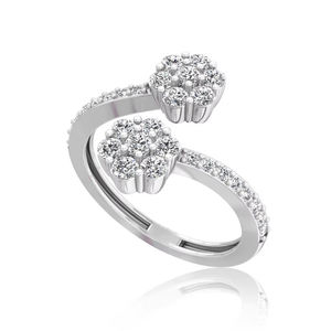 เครื่องประดับเพชรเม็ดเล็กสีทอง14K สำหรับผู้หญิงรับประกันคุณภาพสำหรับงานแต่งงานและงานเลี้ยง - Product Image 1