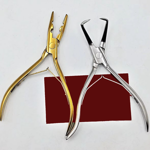 Pince à cheveux à pointe plate en acier inoxydable personnalisable professionnelle, prix de gros, vente chaude, écologique - Product Image 1