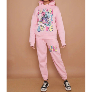 Streetwear personnalisé OEM ensemble pantalon de survêtement et jogging à capuche pour femmes impression mode décontractée pour l'hiver - Product Image 1